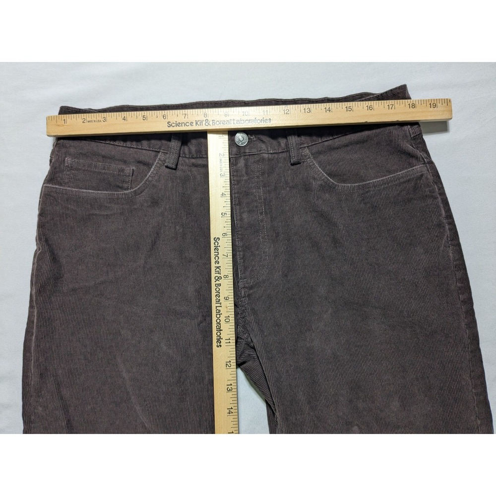 BROOKS BROTHERS Men 36X30 Brown Cotton Stretch Corduroy‎ Pants - Picture 6 of 15